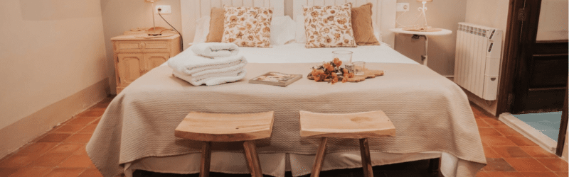 Cama de la escapada eco-rural