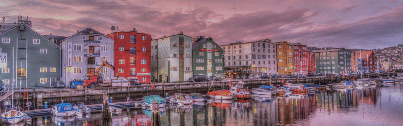 Paisaje Copenhague casas de colores