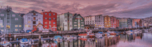 Paisaje Copenhague casas de colores